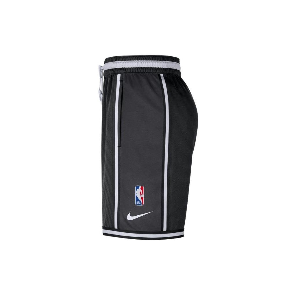 Nike Brooklyn Nets Прямые шорты сухого покроя с логотипом и цветными блоками Мужские брюки Темно-серый DR2073-060