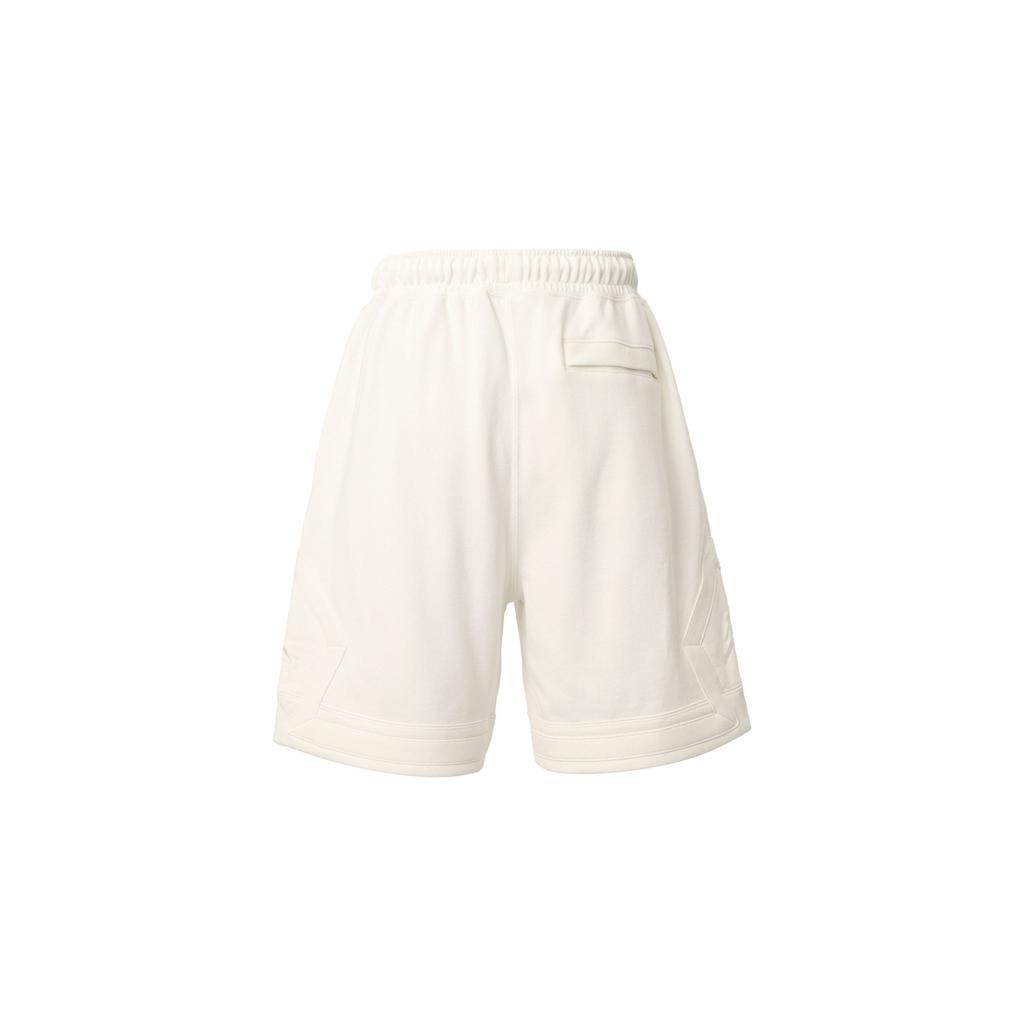 Jordan Flight Diamond Knit Comfortable Mid-Rise Drawstring Casual Shorts Men Shorts Sail-White FV7258-133