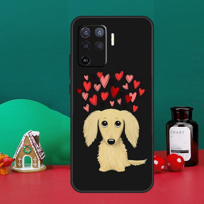 I Love My Dachshund Case For Oppo A16 A76 A96 A17 A60 A40 A80 A98 A58 A78 A18 A38 A57 A74 A54 A94 A15 A5 A6 Pro