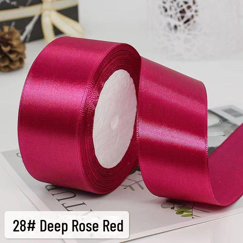 Рулон красной ленты 4 см для самодельных коробок для торта с розами и цветочных свадебных украшений