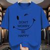 Minimalist Dont Worry Be Happy Smiley Face Tshirt Unisexs 100 Cotton Bestselling Casual Tshirt