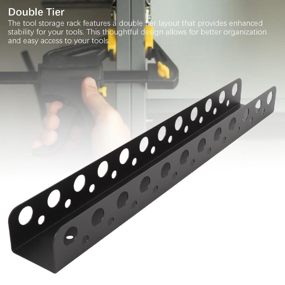 Wall Mounted Tool Storage Rack Space Saving Tool Organizer Holder Durable Wall Tool Rack Home