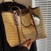 Large-capacity Bag Niche Design Single-shoulder Bag Stylish Woven Tote Bag