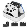 GameSir Charging Stand for Xbox Series Controllers and Xbox Charges Two Controllers Simply Place and LED Indicator White X/S One, Simultaneously,