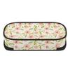 Pen Case Large Capacity Strong Polyester Fabric Zipper Closure with Mesh Pocket Removable Divider and Pen Slots for Classroom Use