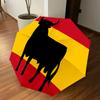 1PC bull flag Umbrella-8-Rib Reinforced, Automatic Open, Lightweight & Durable, Cute Fashion Accessory for Outdoor-T198