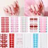 New French Manicure Stickers Valentine's Day Green Onion Powder Nail Polish Film Love Nail Stickers