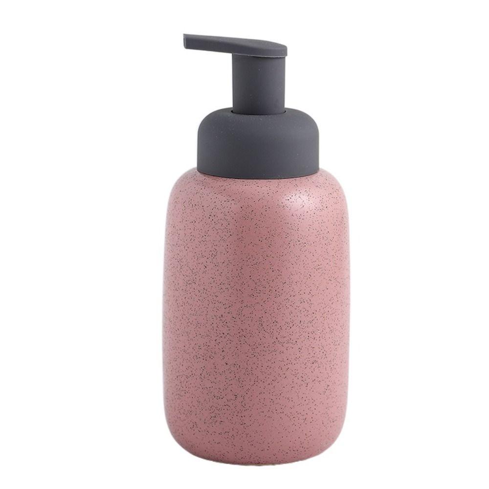 Speckled Matte Foaming Liquid Soap Dispenser Ceramic Foamer Sparkling Bottle Hotel