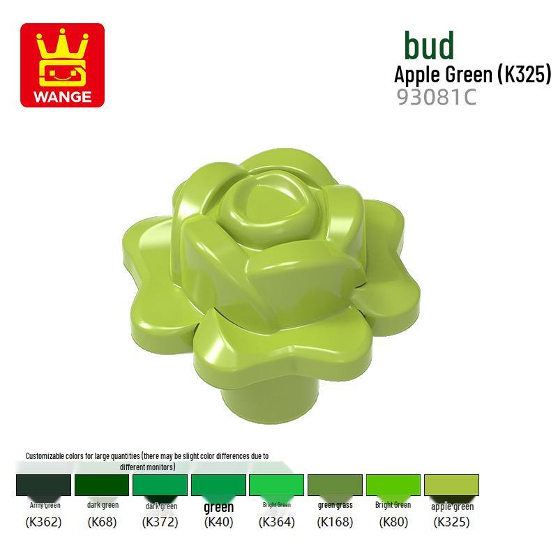 Wange Small Particle Compatible Building Blocks Set - Flower Assembly (4728/4727/15469w)