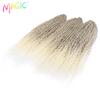 Magic Hair Extensions 30 Inch Afro Kinky Curly Hair Twist Crochet Hair Synthetic Braid Fake Hair Orange Braiding Synthetic Hair