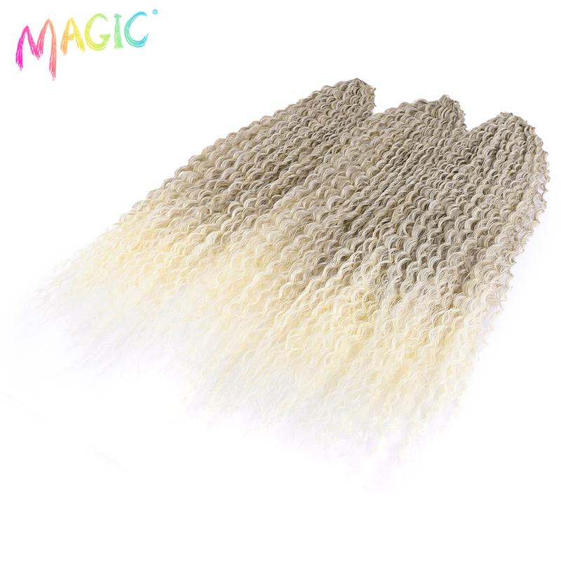 Magic Hair Extensions 30 Inch Afro Kinky Curly Hair Twist Crochet Hair Synthetic Braid Fake Hair Orange Braiding Synthetic Hair