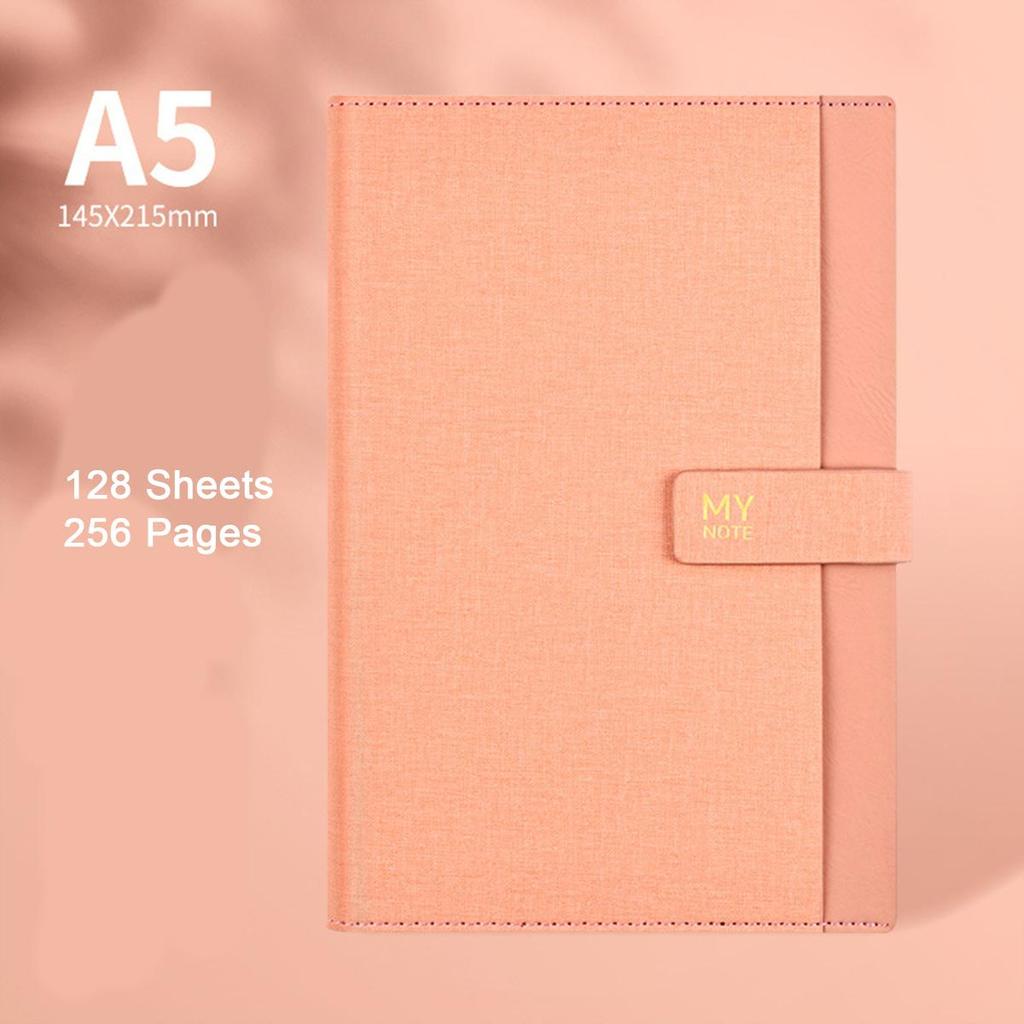 (Возможна гравировка логотипа) Тетрадь для школьников в кожаном переплете формата A5/B5, рабочий блокнот с пряжкой, книга для записи деловых встреч, дневник, бухгалтерская книга