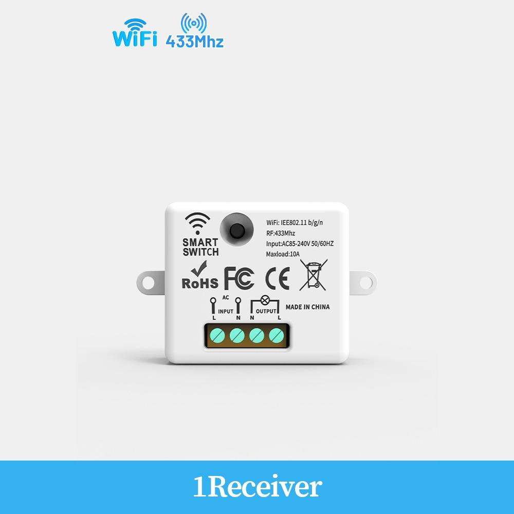 AC85-265V Wireless Smart Switch 1/2/3Gang Remote Control Switch Wall Panel Switch Home Automation