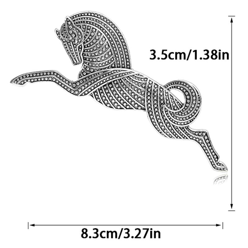 Модная винтажная золотая серебряная брошь в виде лошади для мужчин и женщин, сплав, бегущая лошадь, брошь в виде животного, аксессуары для корсажа