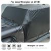 Водонепроницаемый всепогодный солнцезащитный козырек для лобового стекла, кожаный автомобильный чехол, подходит для Jeep Wrangler JL, 4-дверная версия 2018-2023, внешние аксессуары