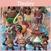 Figurine 10pcs Moana Anime Statuary Cake Ornament Christmas Gifts Toys Garnish