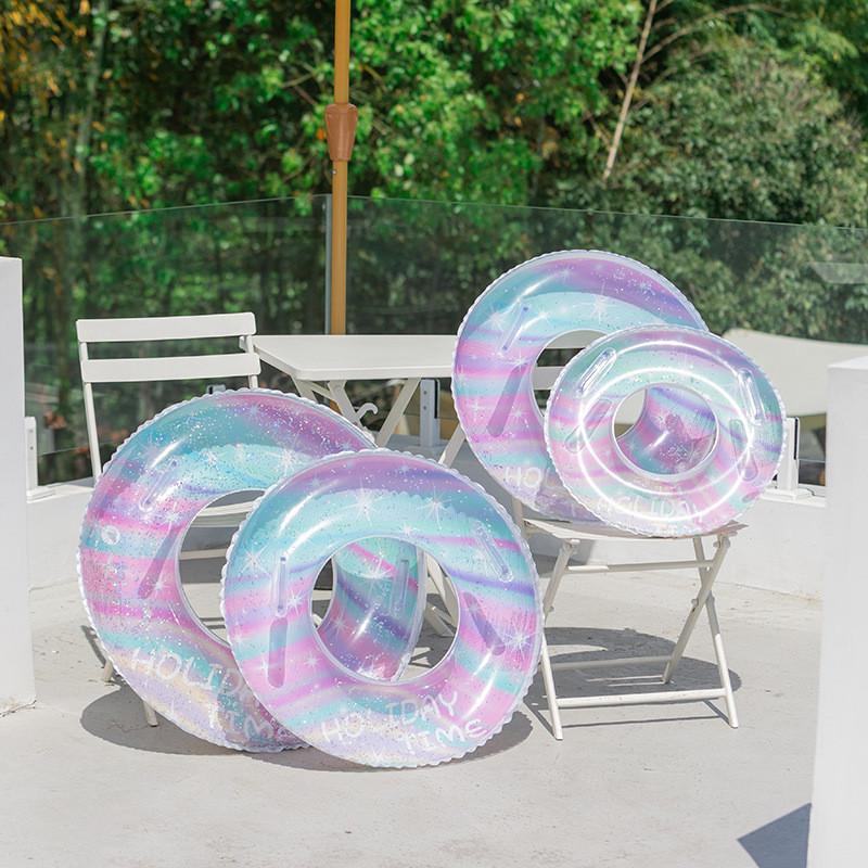 Новый блестящий детский плавательный круг с буквами для плавания ребенка, для младенцев, для мужчин и женщин, с ручкой, защита от переворачивания