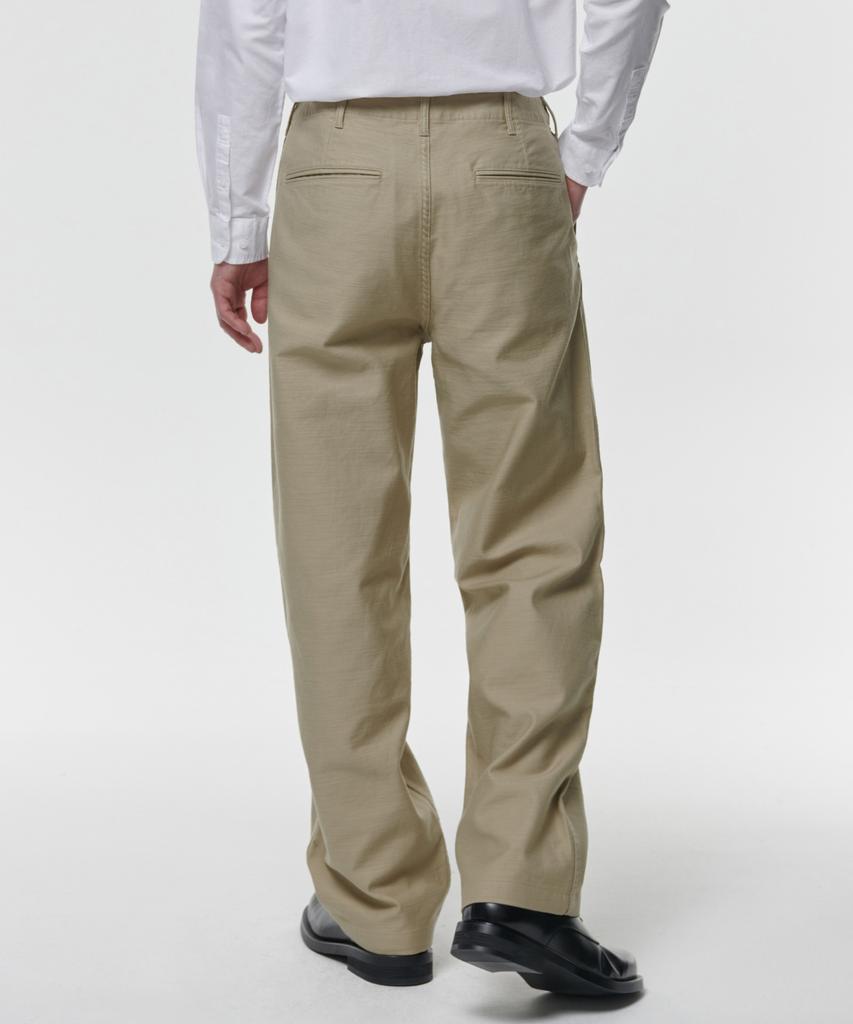MUSINSA STANDARD Back Satin Officer Pants [Beige]