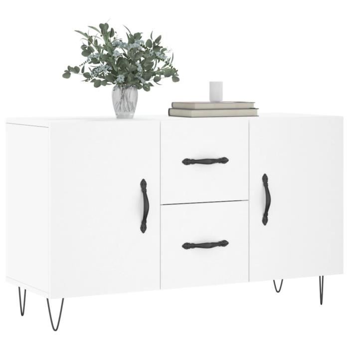 VidaXL Buffet blanc 100x36x60 cm bois d'ingénierie 828164