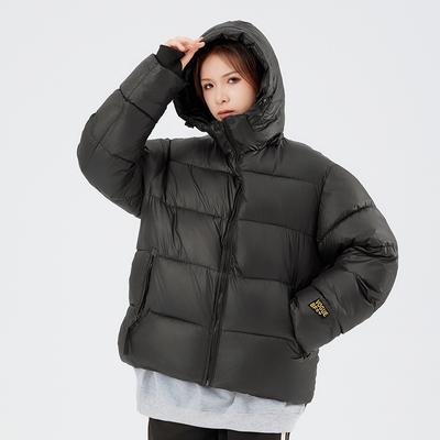 Зимняя мужская повседневная ветрозащитная стеганая куртка с капюшоном, черная, золотая, винтажная утолщенная парка