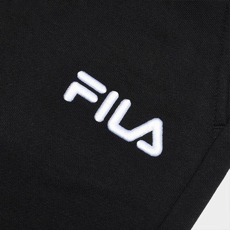 FILA Knitted Sweatpants Women's Jet Black Moderate Cuffed Pants F51W339699F-BK