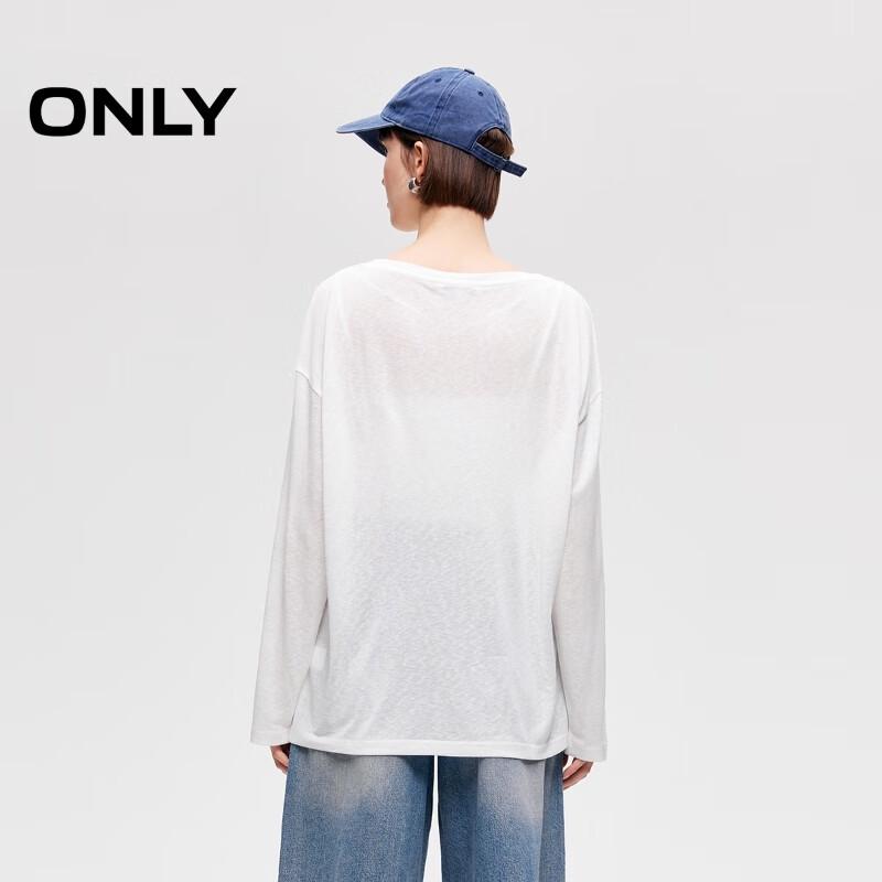 Only Женская легкая оверсайз футболка с длинным рукавом и милым принтом питомца