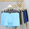 Набор из 6 штук Мужские хлопковые боксеры, Дышащее нижнее белье с четырьмя углами, однотонное, Хлопковое нижнее белье, Влагоотводящее, Сексуальные свободные штаны