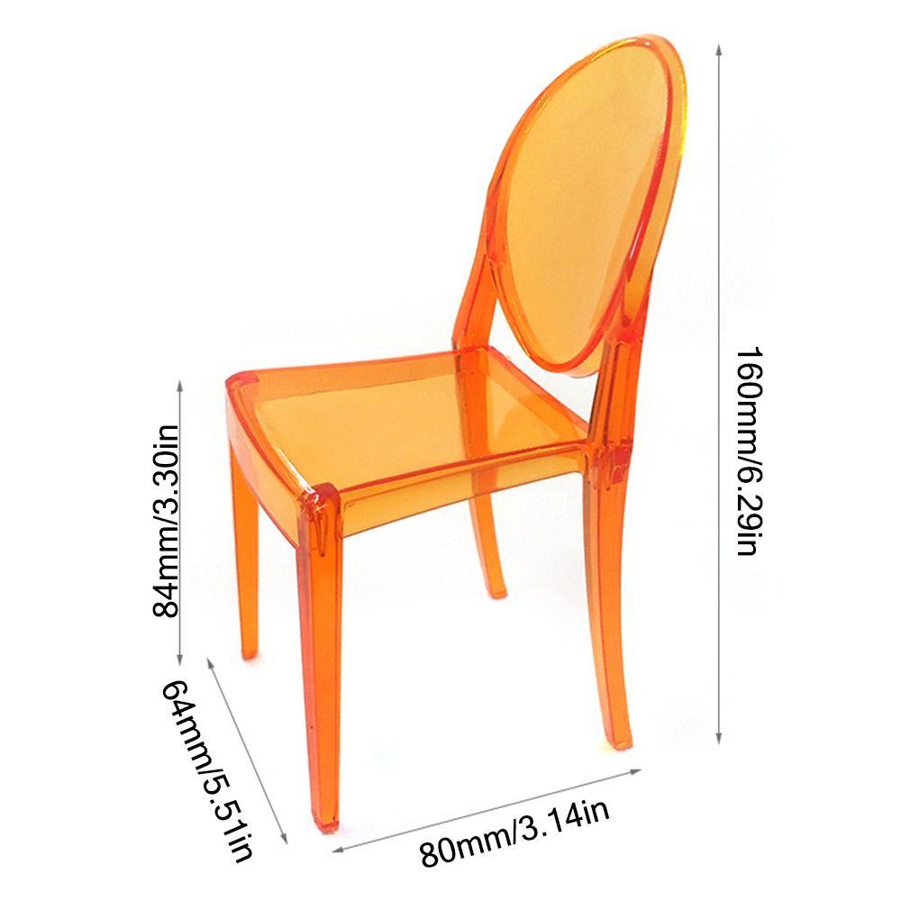 Кукольный домик в масштабе 1/6, кресло для отдыха, пластиковое мини-кресло со спинкой, подарок, миниатюрная мебель, кукольный домик