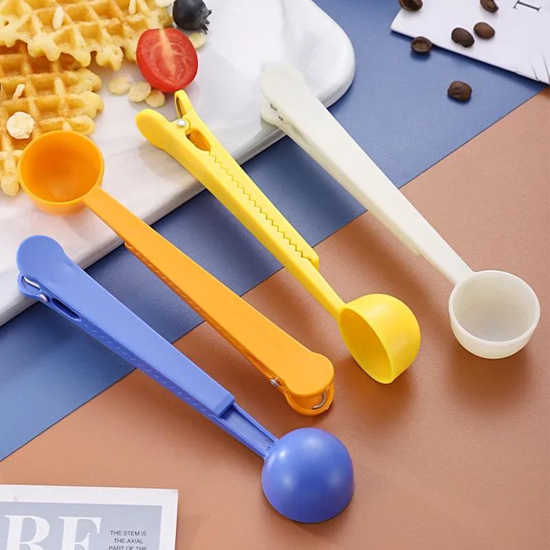 Два в одном ABS пластиковый зажим для кофейной ложки Кухонные золотые аксессуары Приемник Кафе Экспрессо Кучарилла Украшения