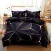 3D Geometric Bedding Set Abstract 2025 Cool Blue Black Home Textiles Single Twin Queen King Size Bedding Sets Home Decor