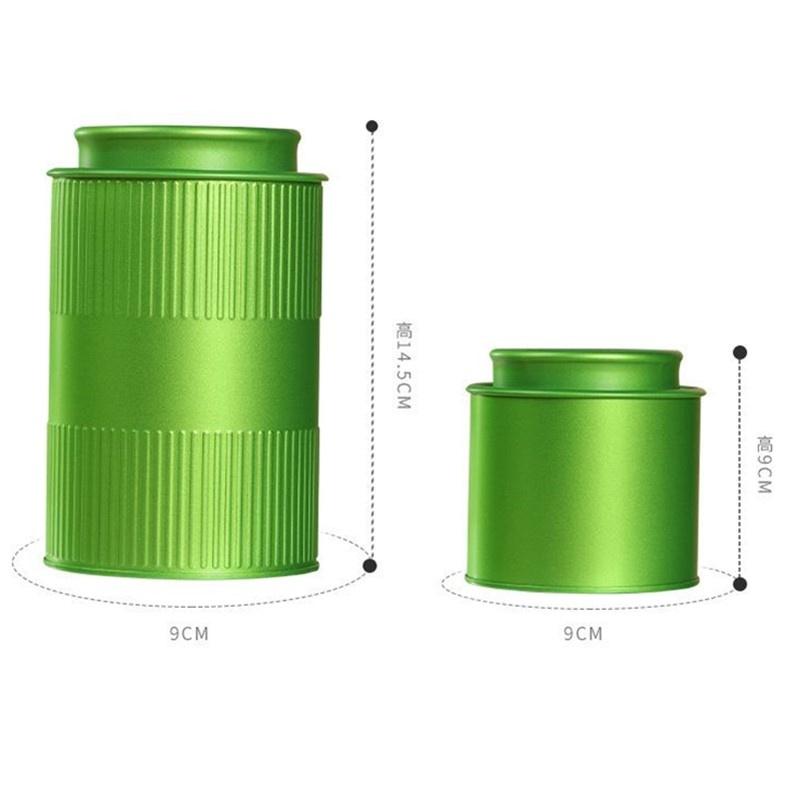 Portable Mini Matcha Powder Can Thick Tinplate Tea Sealed Jar Spice Storage Box Container Box Kitchen Gadgets Household