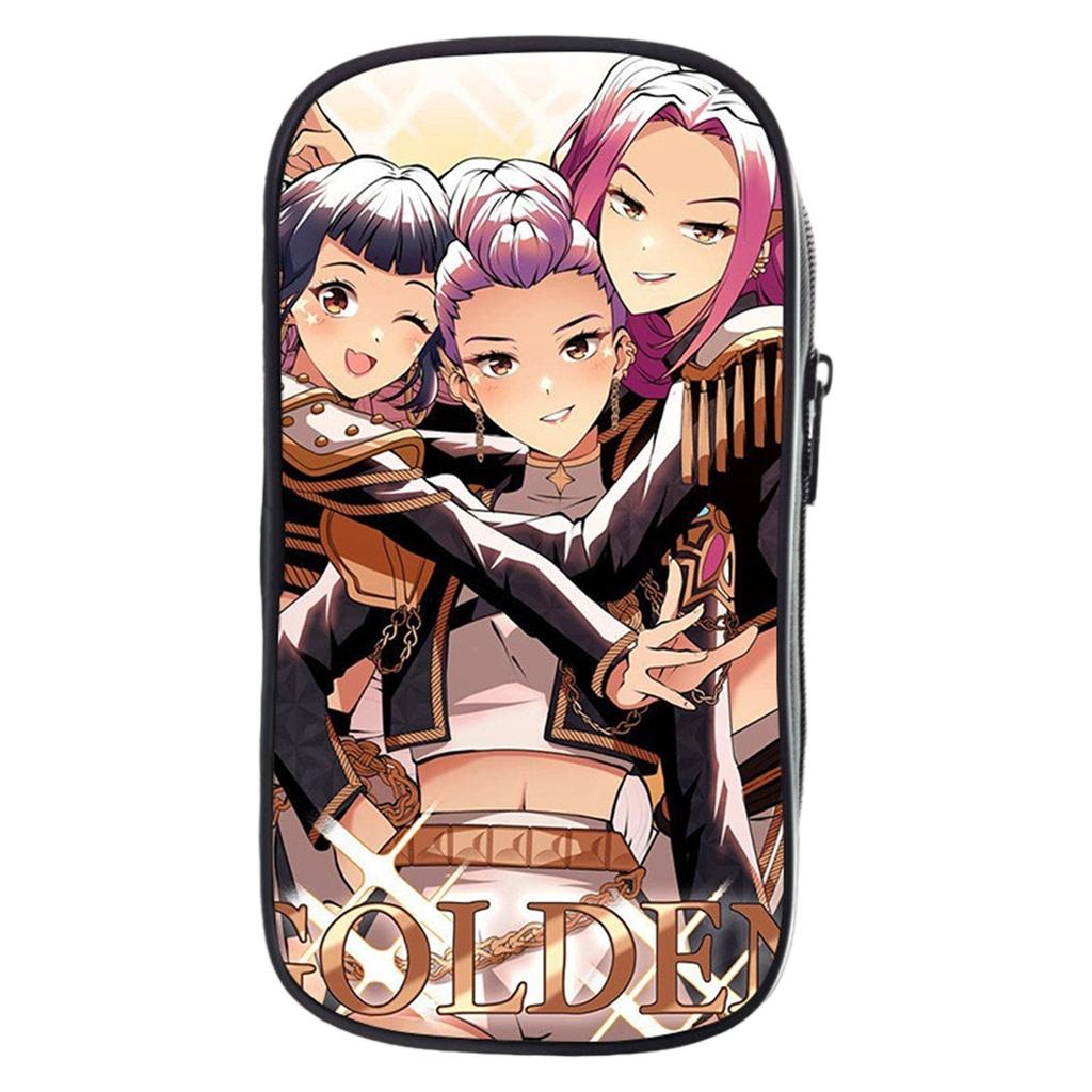 KPOP Девочки Мультяшный Пенал Пенал для Начальной Школы Сумка для Канцелярских Принадлежностей Детский Пенал Аниме Принт