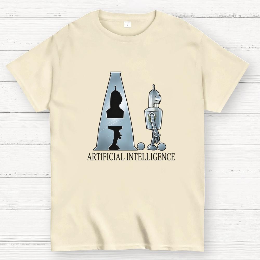 Artificial Intelligence Cotton Summer Casual Cool Loose T-Shirt
