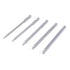 Precision Machined Alloy Steel Hex Screwdriver Bits with Ballhead, Magnetic Tip, 100mm Long 5Pack