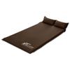 FIELDOOR Car Sleeping Mat with Pillow 5cm Thick [L SizeBrown] Automatic Inflating Mattress Connectable High Density Urethane Foam Large Valve Air Mat