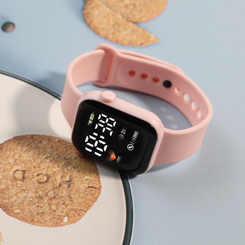 Led Digital Display Waterproof Electronic Watch Smart Watch Sport Fitness Led Waterproof Children Watch Children Universal