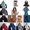 Windproof Thermal Neck Warmer Bib Snood Cowl Tube Winter Scarves  Autumn Winter