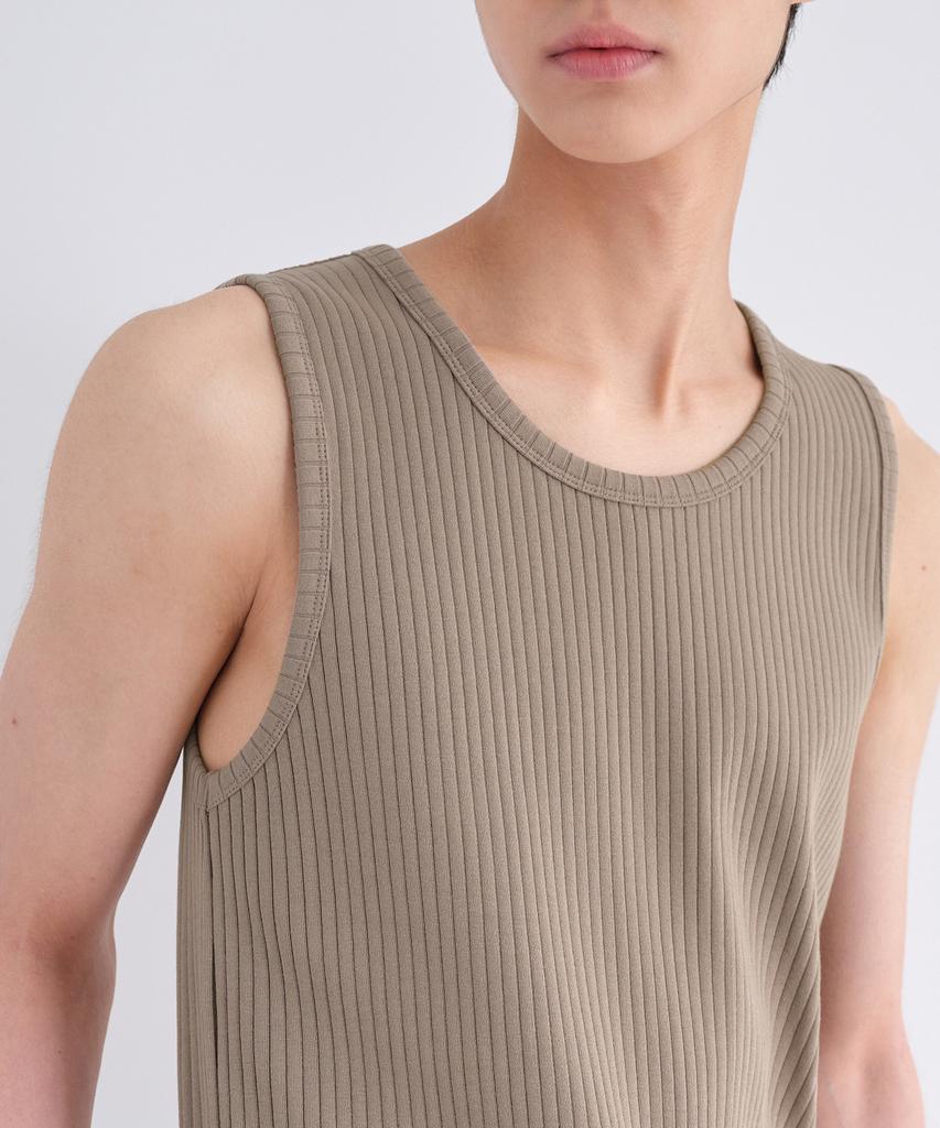 MUSINSA STANDARD Wide Ribbed Tank Top [Top]