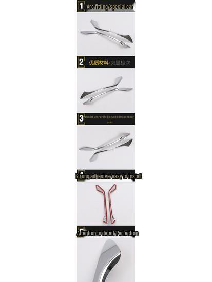 Vezel Rear Fog Light Eyebrow Strip & Tail Light Frame Cover (2015-2019)