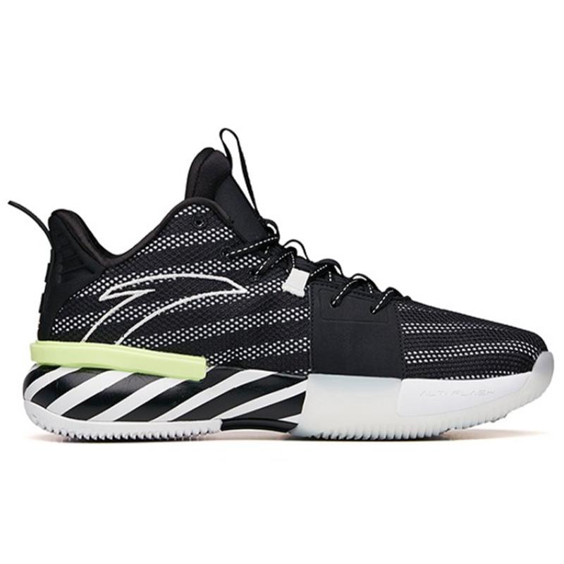 Anta Impact 1 Баскетбольные кроссовки мужские средние Черный/Анта Белые Кроссовки 112131605-5