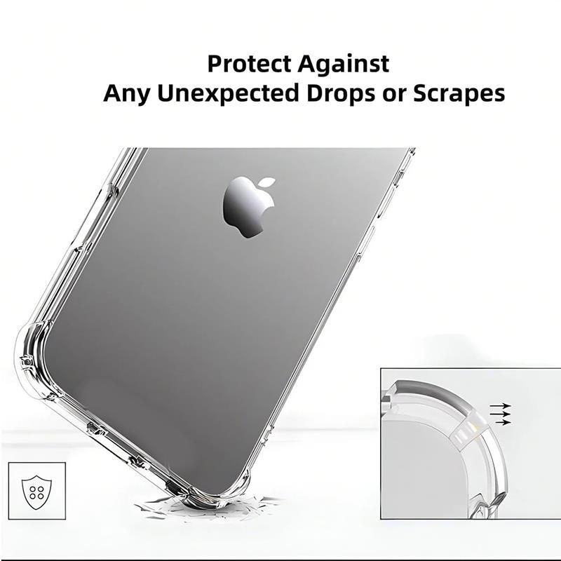 Ударопрочный прозрачный силиконовый мягкий чехол для iPhone 16 Pro Max Plus Mini Ультратонкий прозрачный чехол из ТПУ для iPhone 16