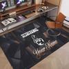 Custom Rug Scorpions Pattern Print Name Text Soft Non‑Slip Floor Carpet for Home Indoor Decoration