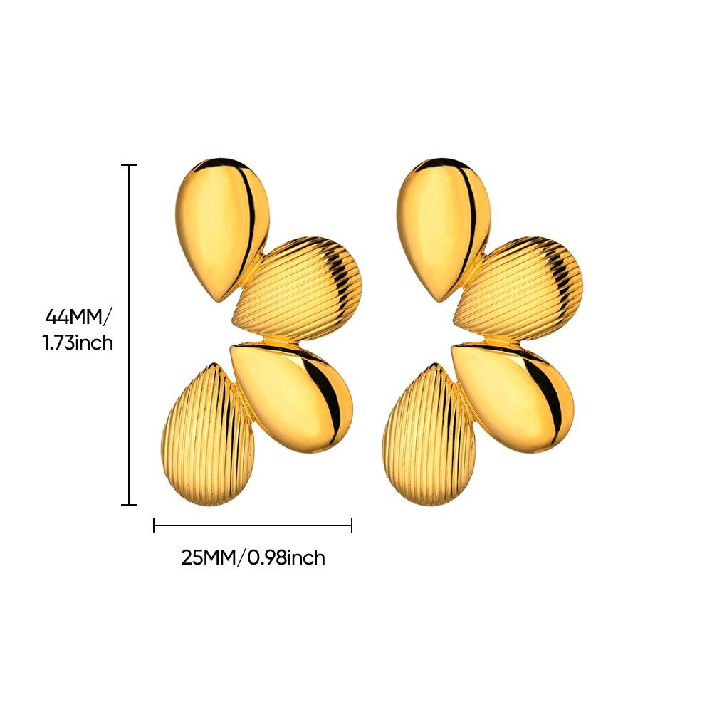 Блестящие серьги-пусеты со спиральным дизайном для женщин, из нержавеющей стали, панк, креативные, минималистичные, модные ювелирные изделия, подарки для женщин