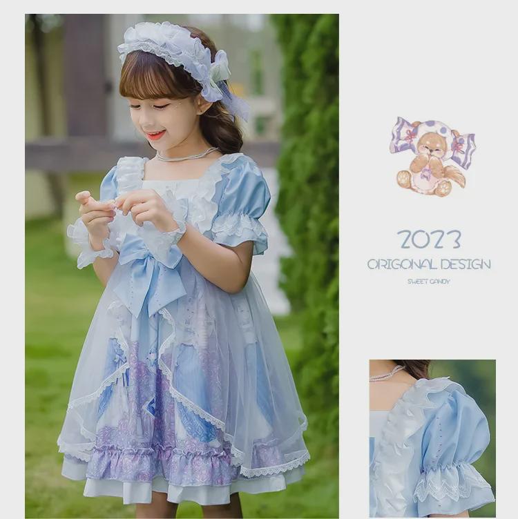 Летнее платье принцессы Лолиты для девочек
