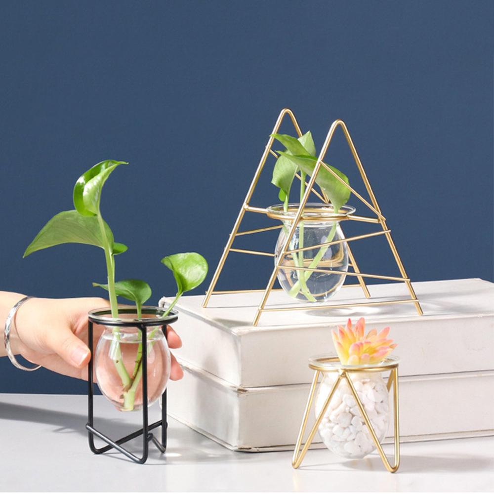 Террариум Ваза для цветов для дома Гидропонная ваза для растений Стеклянные контейнеры Nordic Art Retro Home Garden Craft Украшения Jarrones Hot