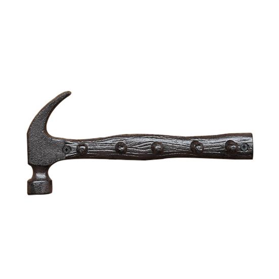 Wrench Hammer Cast Iron Metal Wall Hook Rustic Vintage Wall