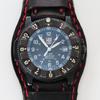 Б/У Хорошее Состояние Рабочий Предмет LUMINOX F-117 NIGHTHAWK СЕРИЯ 3400 Luminox Nighthawk Кварцевые Мужские Часы Ремешок из Коровьей Кожи Седло