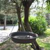 Hanging Hummingbird Bath Metal Bowl with Rust-Proof Chain Durable Construction Easy To Install Garden Hummingbird Food Feeder