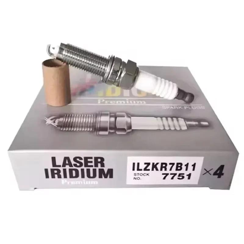 4/6Pcs 7751 ILZKR7B11 Iridium Spark Plug for Honda Accord 3.5L 2008-2017 ODYSSEY CHRYSLER JEEP DODGE ACURA