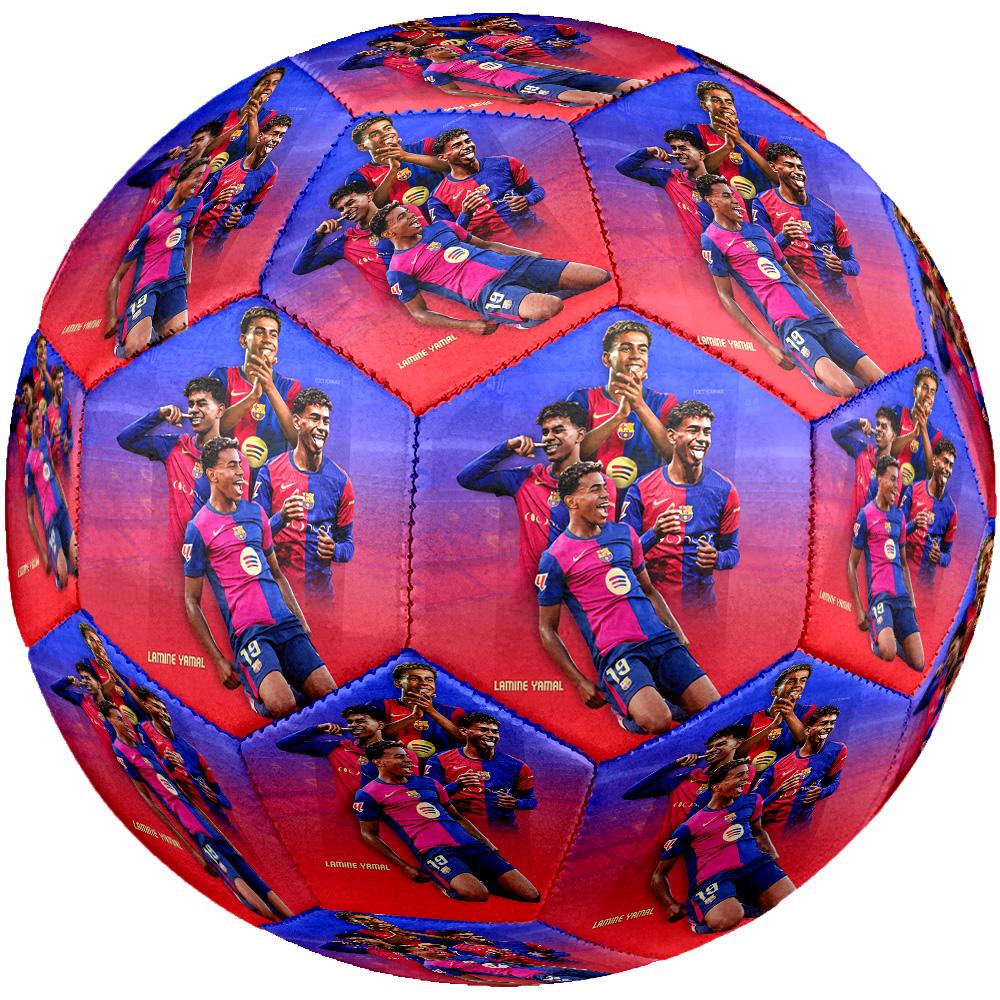 Yamal Size 5 Soccer Football Machine Sewn Indoor/Outdoor Training and Matches Perfect Commemorative Gift for Soccer Lovers